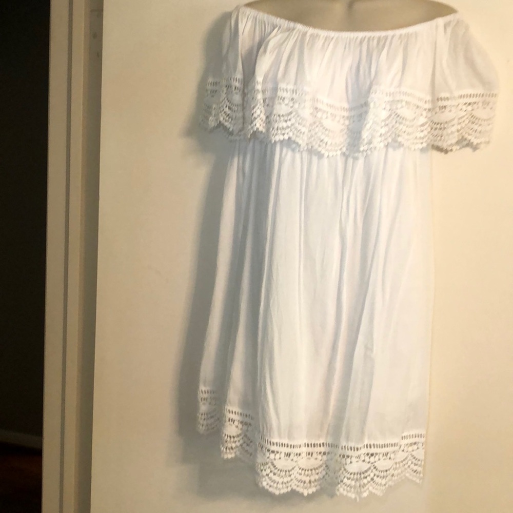 Off the shoulder cotton summer dress